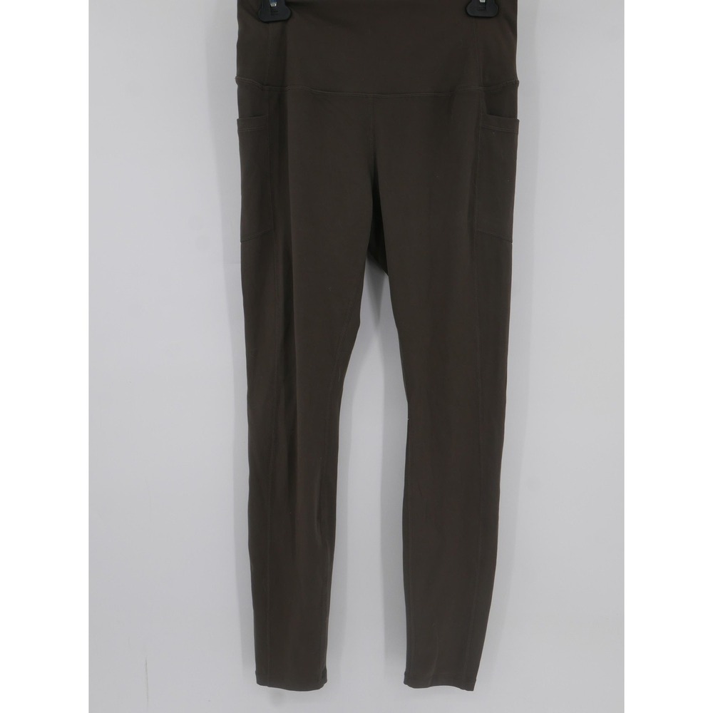 Ethos Leggings Olive Green Ankle Length Pockets Stretch Yoga Women's XL Tall